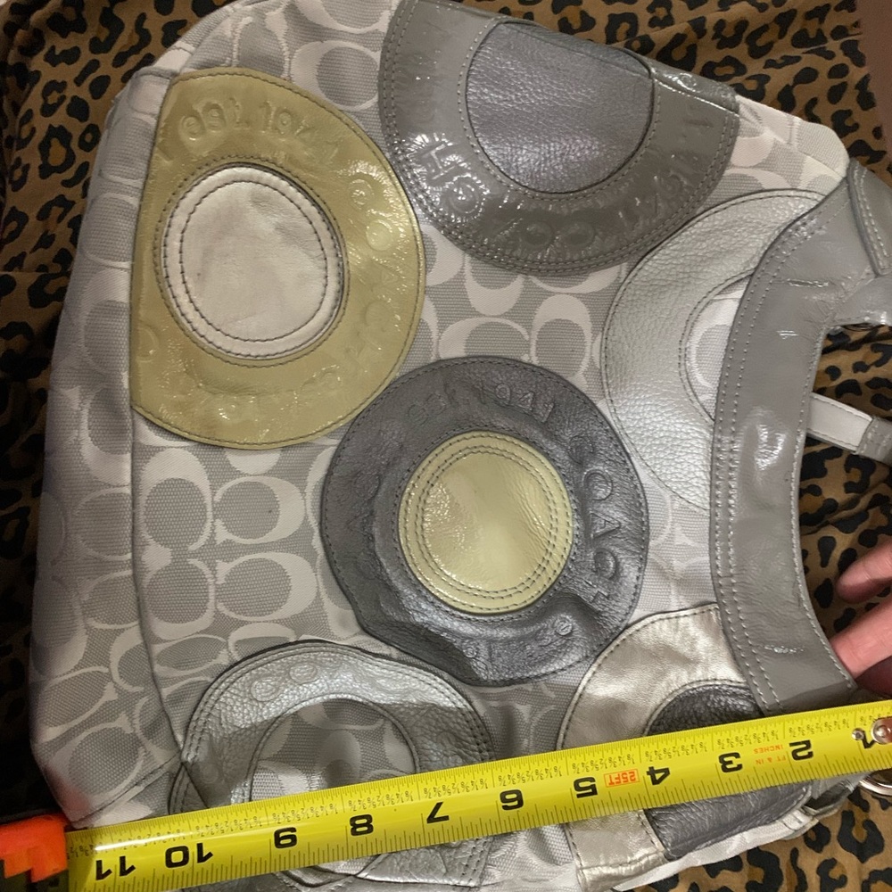 Kindly used Coach gray bag one minor flaw - Picture 14 of 16
